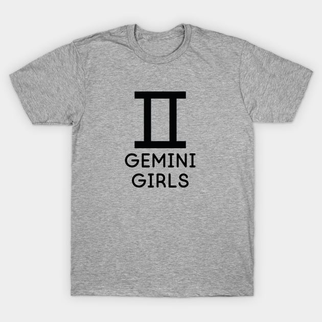 Gemini Girls Horoscope Astrology T-Shirt by epoliveira